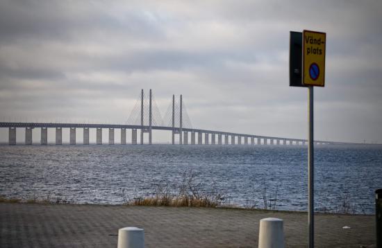 Öresundbrücke vom Parkplatz (Vändplats) aus
