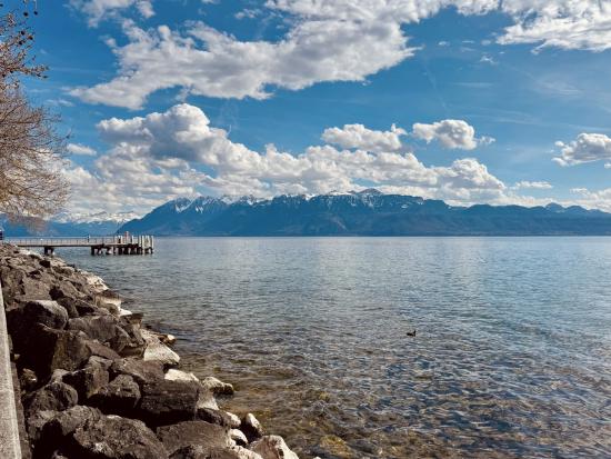 Lutry am Genfer See, Schweiz